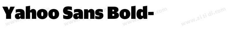 Yahoo Sans Bold字体转换 Yahoo Sans Bold字体转换